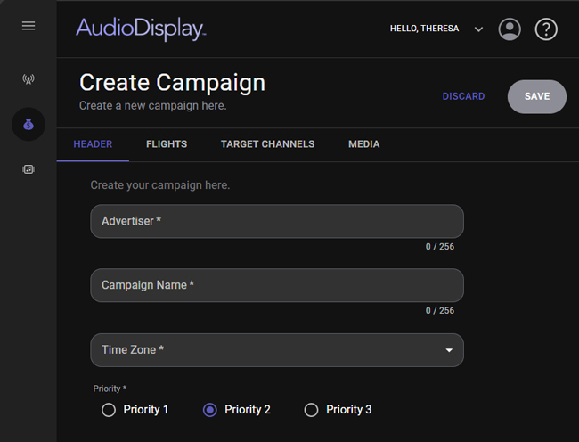 New Campaign Step 1