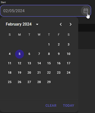Select Dates