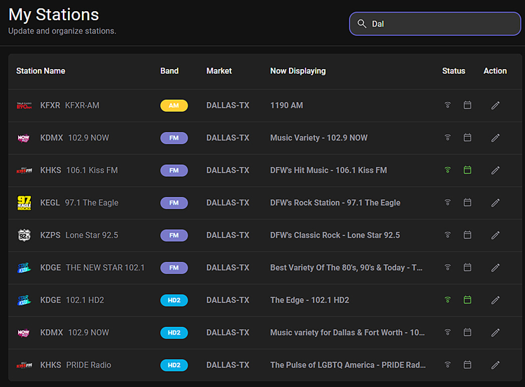 Search My Stations